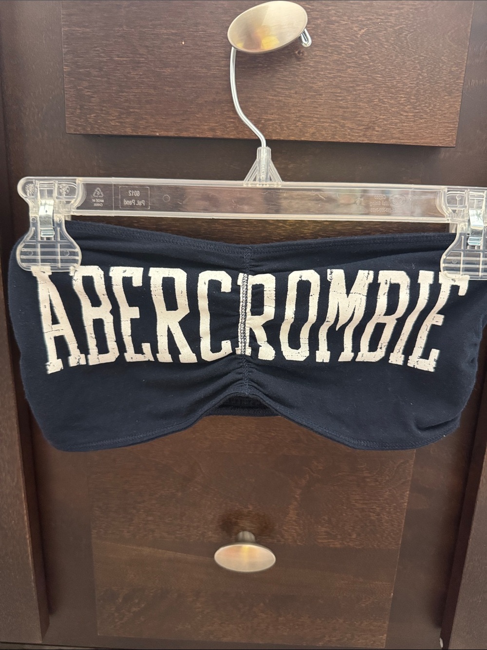 Vintage Abercrombie Navy Logo Bandeau Top